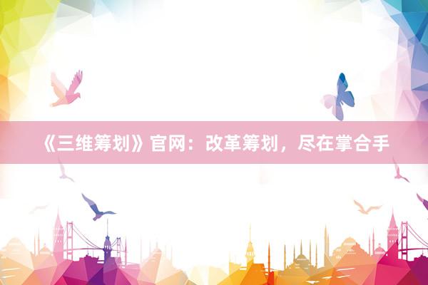 《三维筹划》官网：改革筹划，尽在掌合手